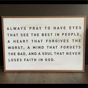 Wall Inspirational Quote Decor